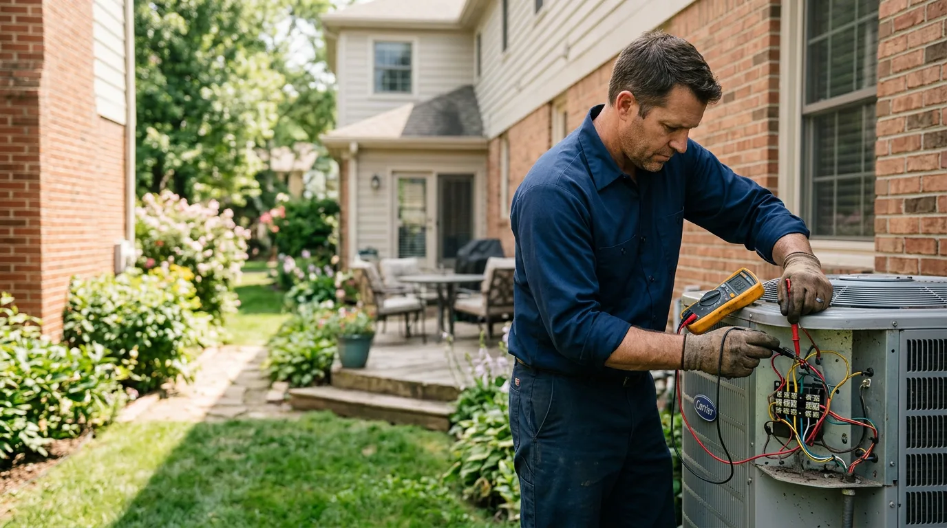 HVAC technician working near Midland, PA